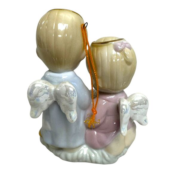 Vintage Precious Moments 1997 NATIVITY Christmas Ornament Angels Baby Jesus - Picture 3 of 5